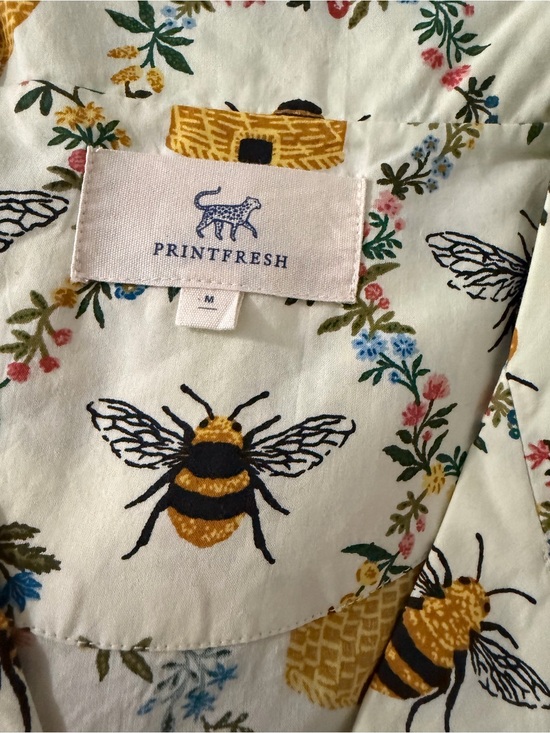 Printfresh Other - NWT Printfresh Sweet Bee Organic Cotton Pajama Set Size M